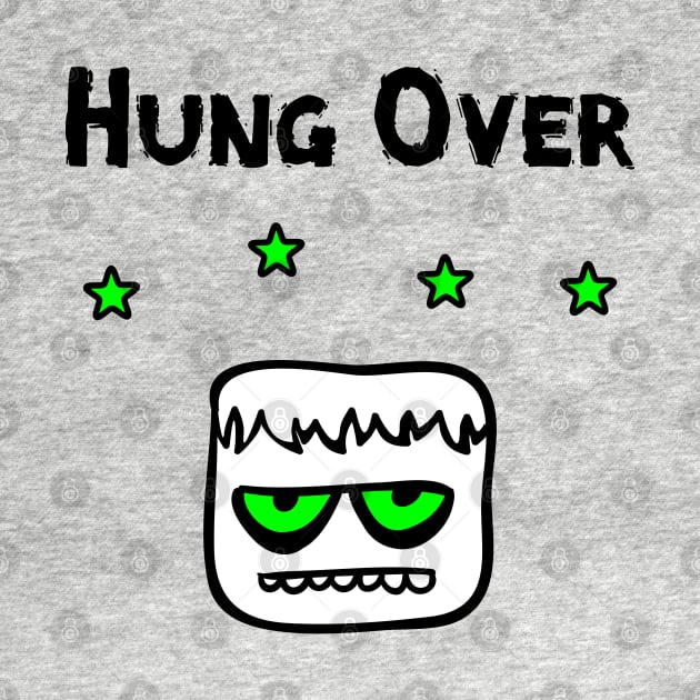 Hung Over Drinking Partying Blockhead With Stars by depravitee